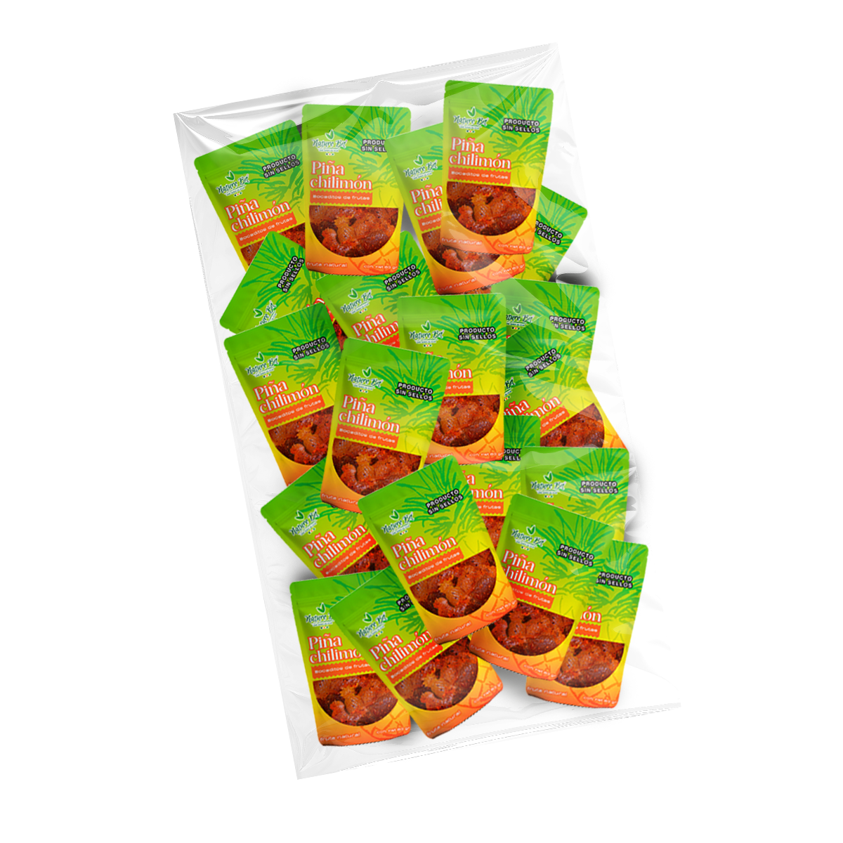 bolsasmangochilimon Bolsa con 20 pzs sabor Piña Chilimón