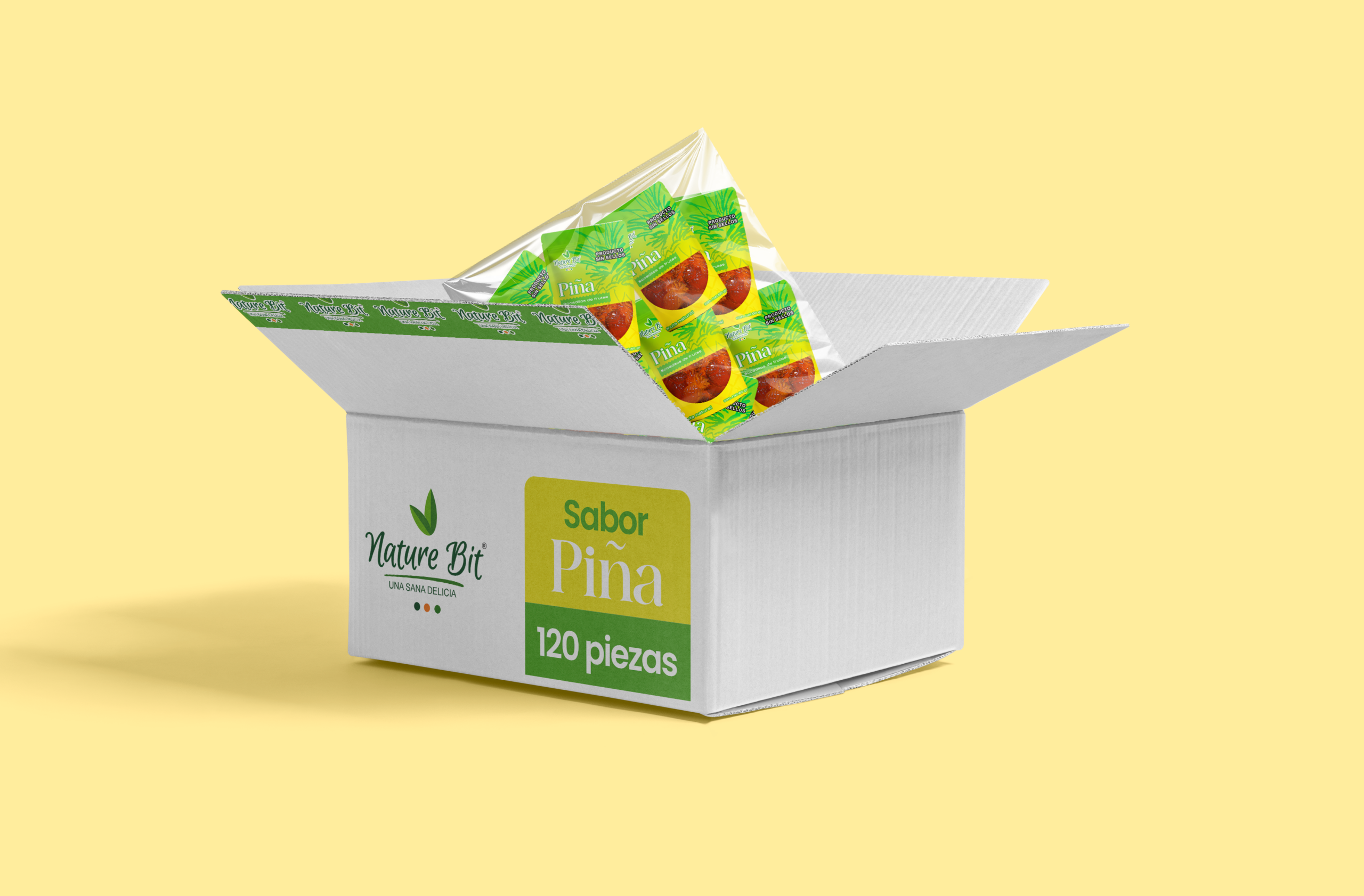 caja_piña Caja con 120 pzs de Piña Natural